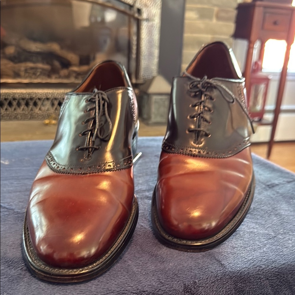 Hanover Master Flex Classic Two-Tone Leather Men's Dress Shoes